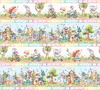 P&B Textiles Whiskerville Animal Friends Scenic Stripe Multi