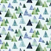 P&B Textiles Gemstones Spaced Triangles Blue/Green