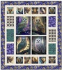 QT Fabrics Mystic Owls Whole Cloth Quilt Panel