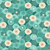 Andover Fabrics Hikari Chrysanthemum Teal