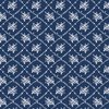 Benartex Classic Keepsakes in Blue Rose Trellis Navy Blue