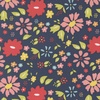 Moda Delightfully Yours 108 Inch Wide Backing Fabric Wildflower Navy