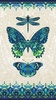 Northcott Luminosity Butterfly Panel Cream