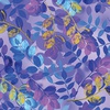 Benartex Metallic Impressions Ethereal Leaves Violet
