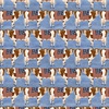 3 Wishes Fabric Hometown America Cows Blue