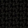 Clothworks Night Whispers Words Black