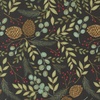 Moda Winter Friends Woodland Greenery Charcoal Black