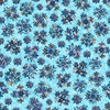QT Fabrics Mosaic Blooms Tossed Floral Turquoise