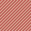 Clothworks Gingerbread Christmas Diagonal Stripe Red