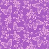 Blank Quilting Victoria Tonal Butterfly Floral Violet