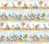 P&B Textiles Whiskerville Animal Friends Scenic Stripe Multi
