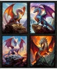 QT Fabrics Dragon's Song Dragon Patch Panel Multi
