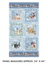 Benartex Woodland Wonderland Panel Blue