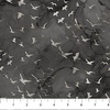 Northcott Misty Morning Birds Black