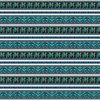 QT Fabrics Endless Blues Sea Turtle Decorative Border Stripe Teal