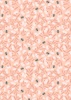 Lewis and Irene Fabrics Honey Sweet Bees Peach Blush