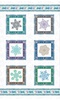 Clothworks Scandinavian Winter Ice Crystals Panel