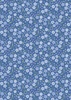 Lewis and Irene Fabrics Forever Blooms Forevermore Mid Blue