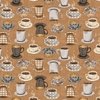 Windham Fabrics Coffee Connoisseur Mug Collection Caramel