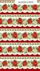 Northcott Holiday Joy Border Stripe Cream/Multi