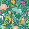 Andover Fabrics In the Jungle Scenic Pink