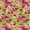 Clothworks My Happy Place Dianthus Dark Raspberry