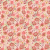 Clothworks Hummingbird Days Packed Floral Coral