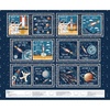 Henry Glass Milky Way Book Panel Navy