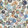 QT Fabrics Deep Sea Dazzle Undersea Medallions Beige