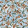 Benartex Woodland Wonderland Pinecones Light Blue