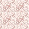 P&B Textiles Indigo Petals Leaves Pink
