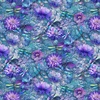 Timeless Treasures Dragonfly Mist Flying Dragonflies & Floral Multi