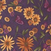 Moda Sunflower Garden Print Purple