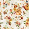 Hoffman Fabrics Harvest Bouquet Pumpkins and Flowers Natural