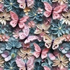 Studio E Fabrics Another Dimension Butterflies and Flowers Slate
