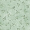 P&B Textiles Floral Chic Tonal Tossed Leaves Sage Green