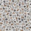 QT Fabrics Forest, Field and Stream Wildlife Toss Gray