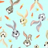 Susybee Harold the Hare Hares and Carrots Aqua