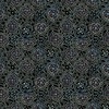 P&B Textiles Still Life Mini Graphic Floral Black/Blue