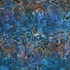 Riley Blake Designs Expressions Batiks Toes in the Sand Shells  Dark Skies
