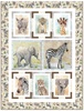 Baby Safari Animals II Free Quilt Pattern