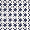 P&B Textiles Indigo Song Trellis Navy/White