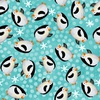 Clothworks Snowville Penguins Aqua