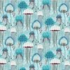 Michael Miller Fabrics Fanciful Sea Life Jolly Jellyfish Aqua