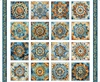 QT Fabrics Bohemian Sunrise Foulard Medallion Patches Block Panel