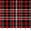 Northcott Winter Song Plaid Black/Red