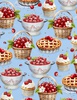Wilmington Prints Sweet Cherry Treats All Over Blue