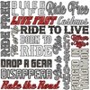 QT Fabrics Ride Free Biker Lingo White