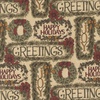 Moda A Vintage Christmas Greetings Tan