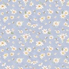 Clothworks Daisy Field Daisies and Bees Light Denim